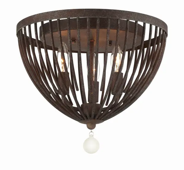 Duval 14" Flush Mount in Forged Bronze - Image 3