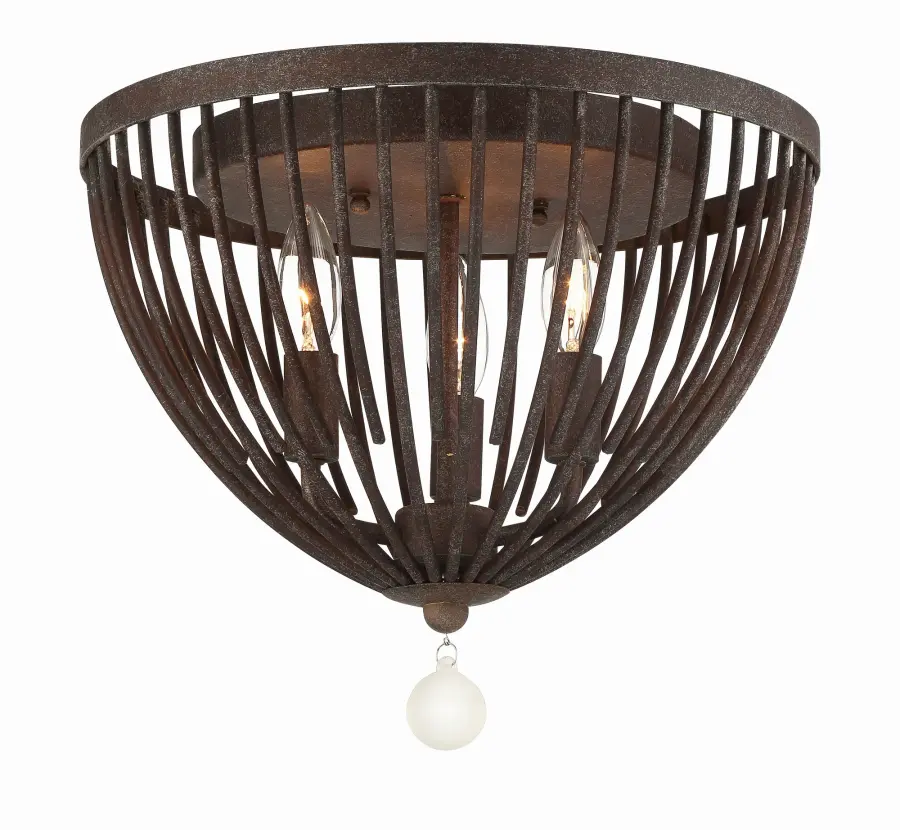 Duval 14" Flush Mount in Forged Bronze - Image 3