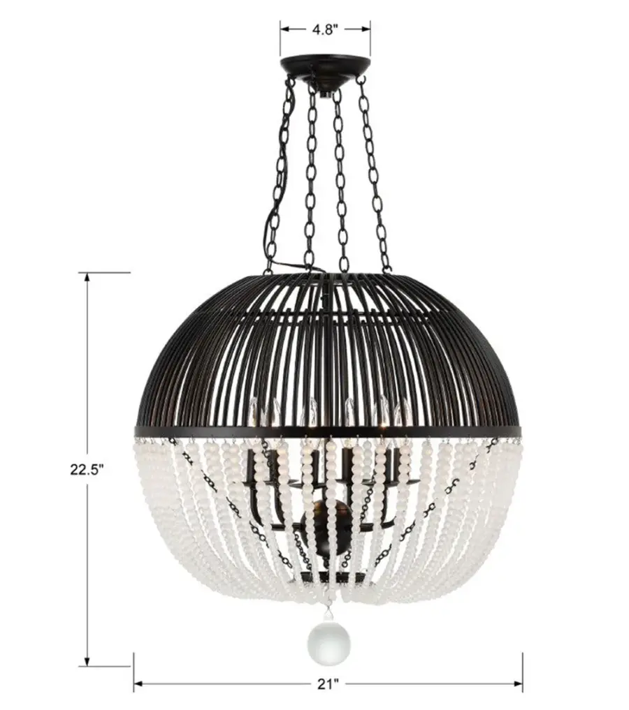 Duval 21" Beaded Pendant - Image 13