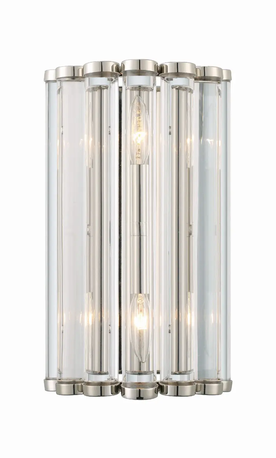 Architectural Modern Sconce with Sculptural Lucite Design - Image 1