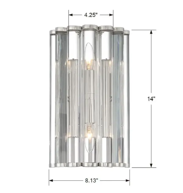 Architectural Modern Sconce with Sculptural Lucite Design - Image 5