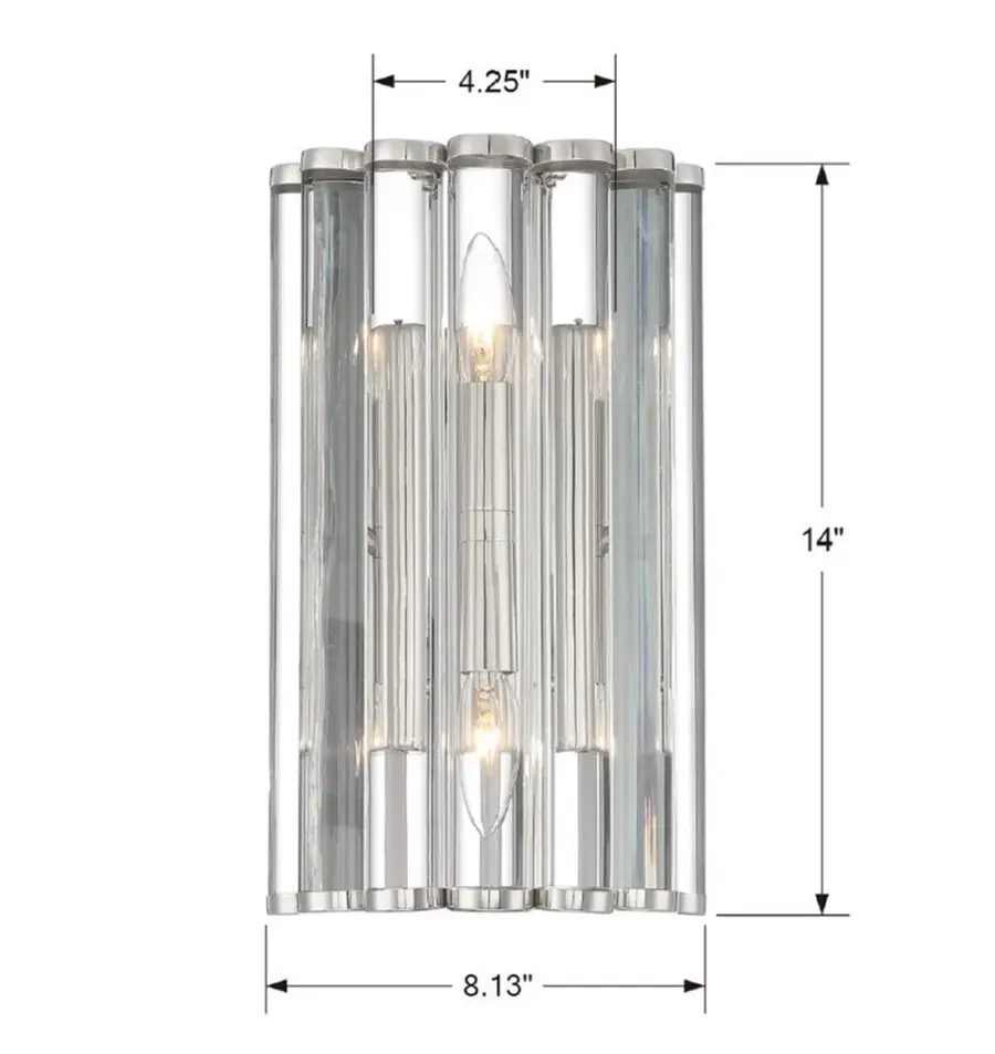 Architectural Modern Sconce with Sculptural Lucite Design - Image 5