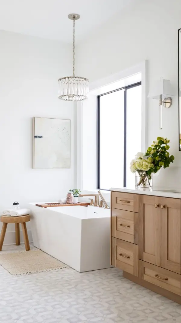 Architectural Mini Chandelier with Designer Lucite Detail - Image 5