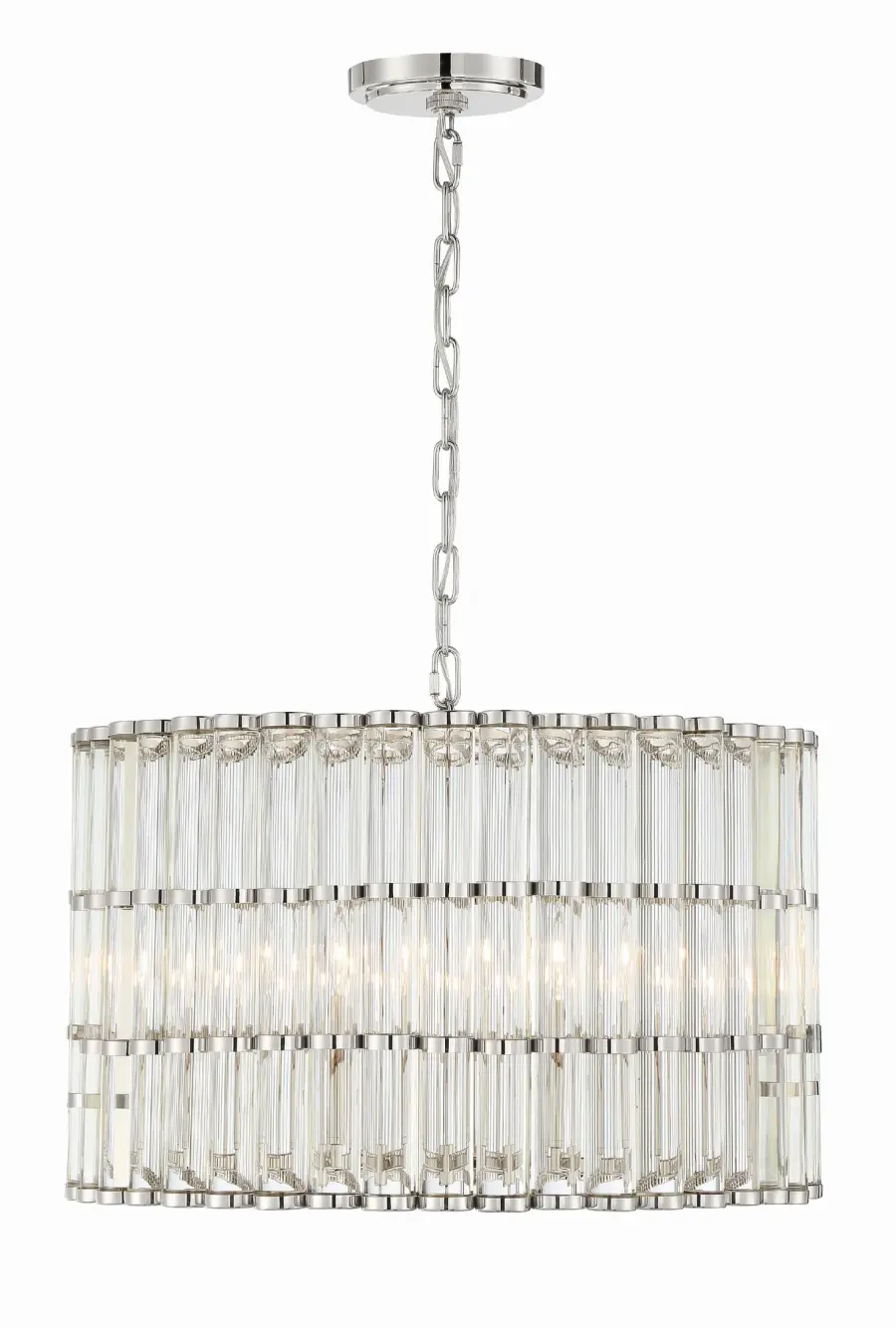 Architectural Modern Chandelier with Sculptural Lucite Design - Image 2