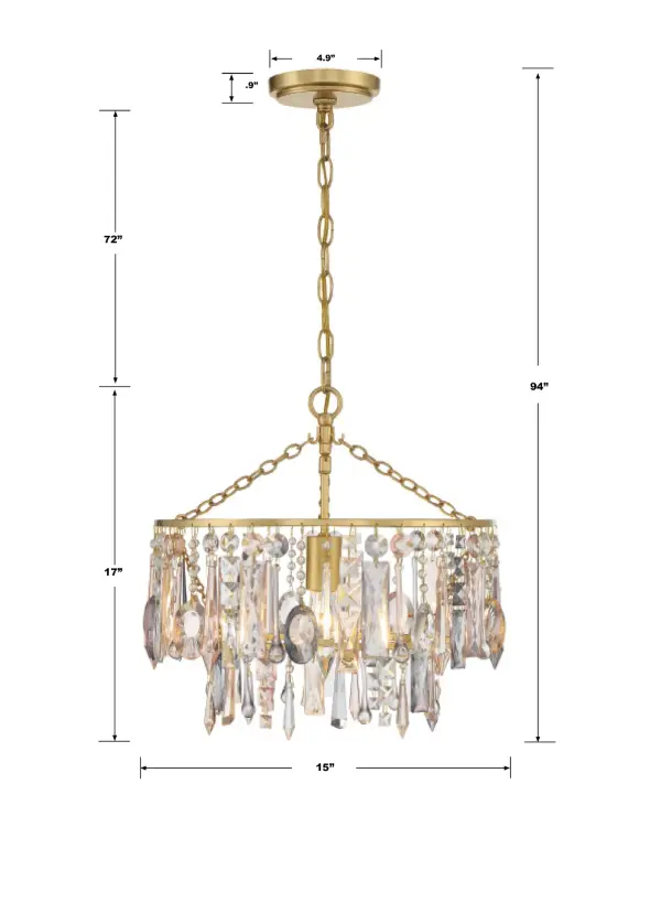 Elsa 15" Crystal Chandelier - Image 7