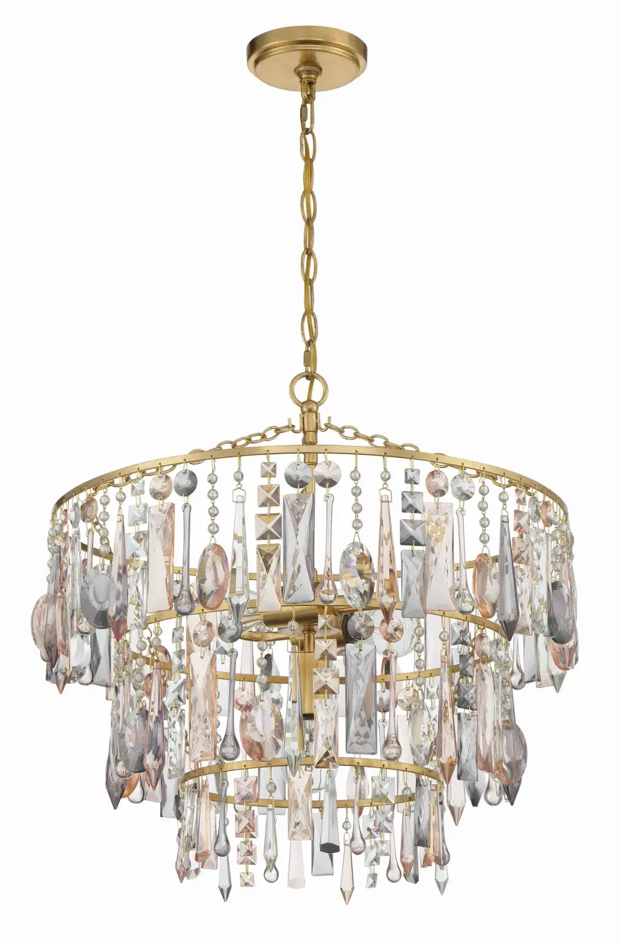 Elsa 20" Chandelier in Antique Gold - Image 2