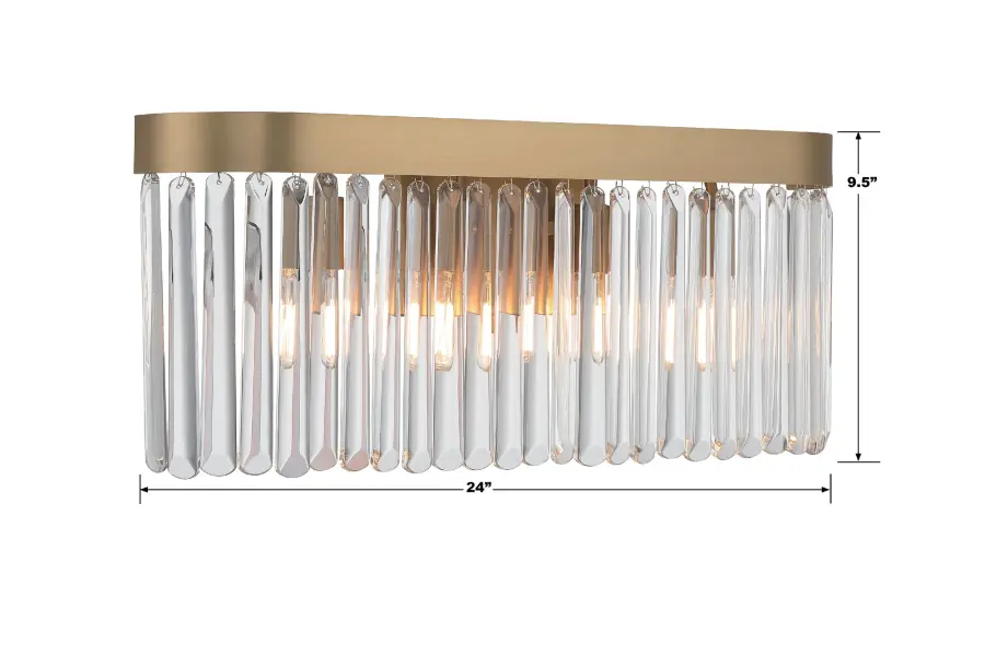 Emory 24" Art Deco Bathroom Vanity Light - Image 7
