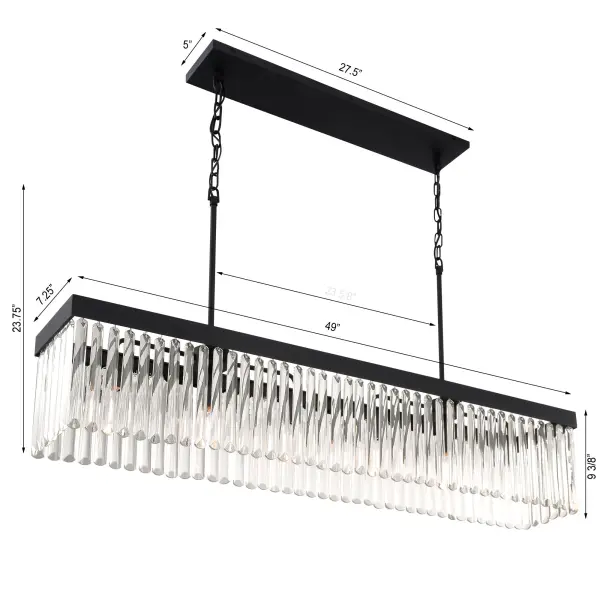 Emory 49" Linear Chandelier - Image 15