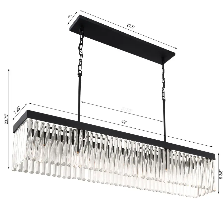 Emory 49" Linear Chandelier - Image 15