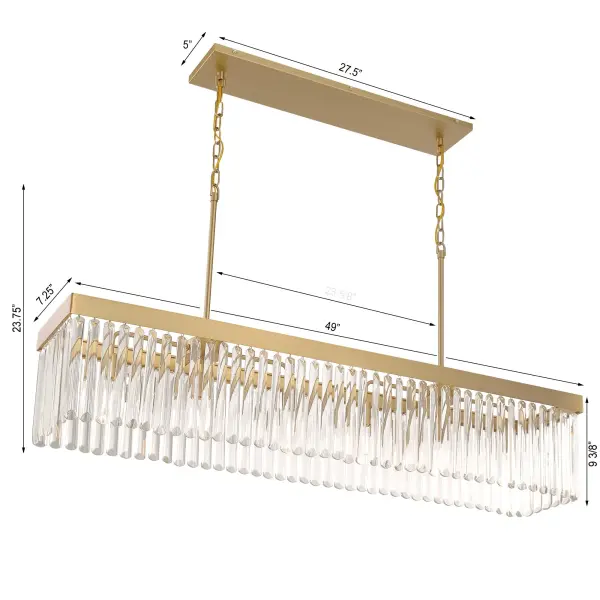 Emory 49" Linear Chandelier - Image 8