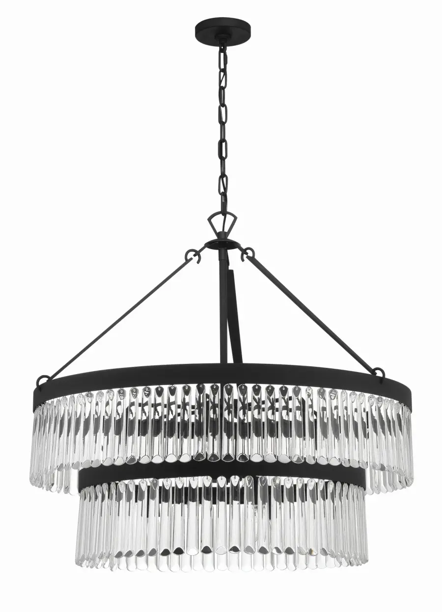 Emory 32" Art Deco Chandelier - Image 9