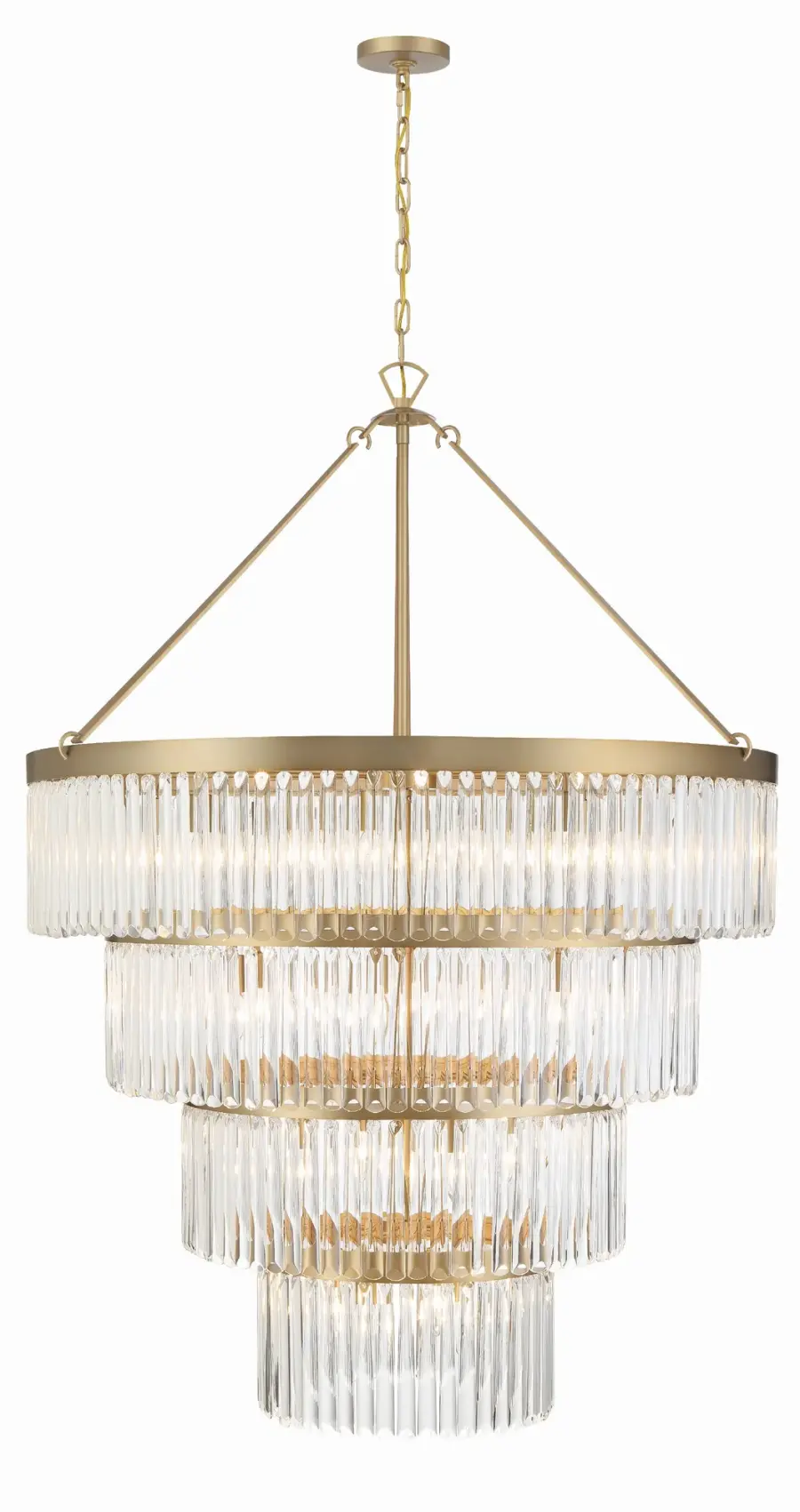 Emory 40" Art Deco Chandelier - Image 1