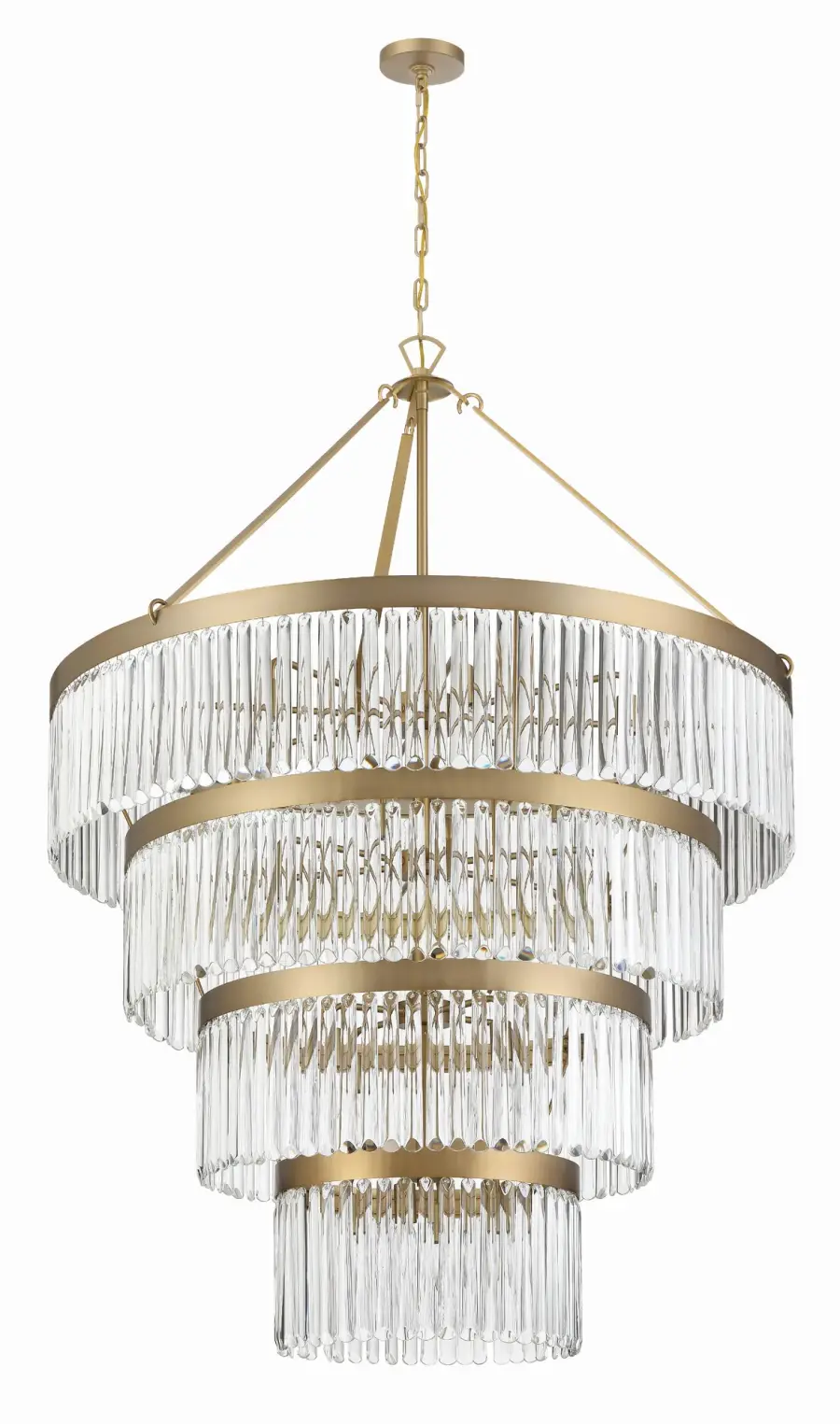 Emory 40" Art Deco Chandelier - Image 2