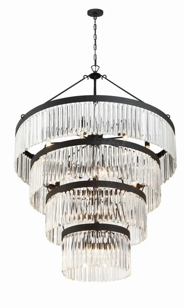 Emory 40" Art Deco Chandelier - Image 12