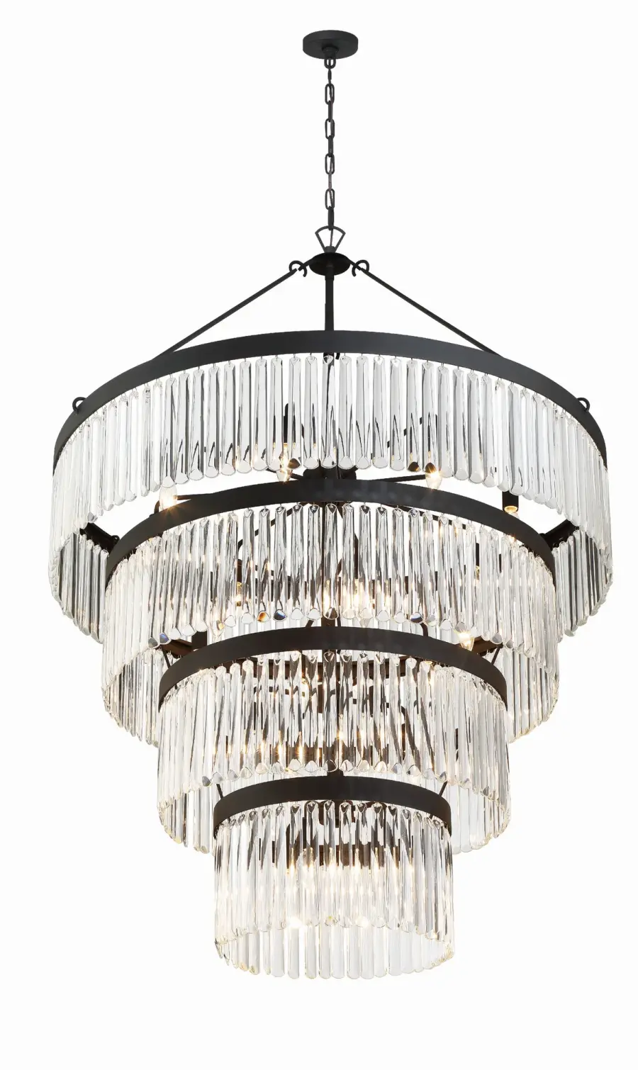 Emory 40" Art Deco Chandelier - Image 12