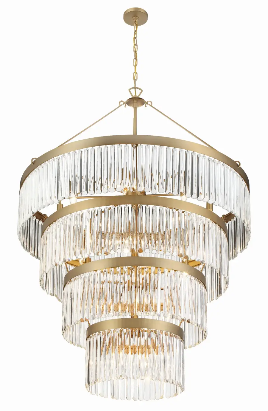 Emory 40" Art Deco Chandelier - Image 3