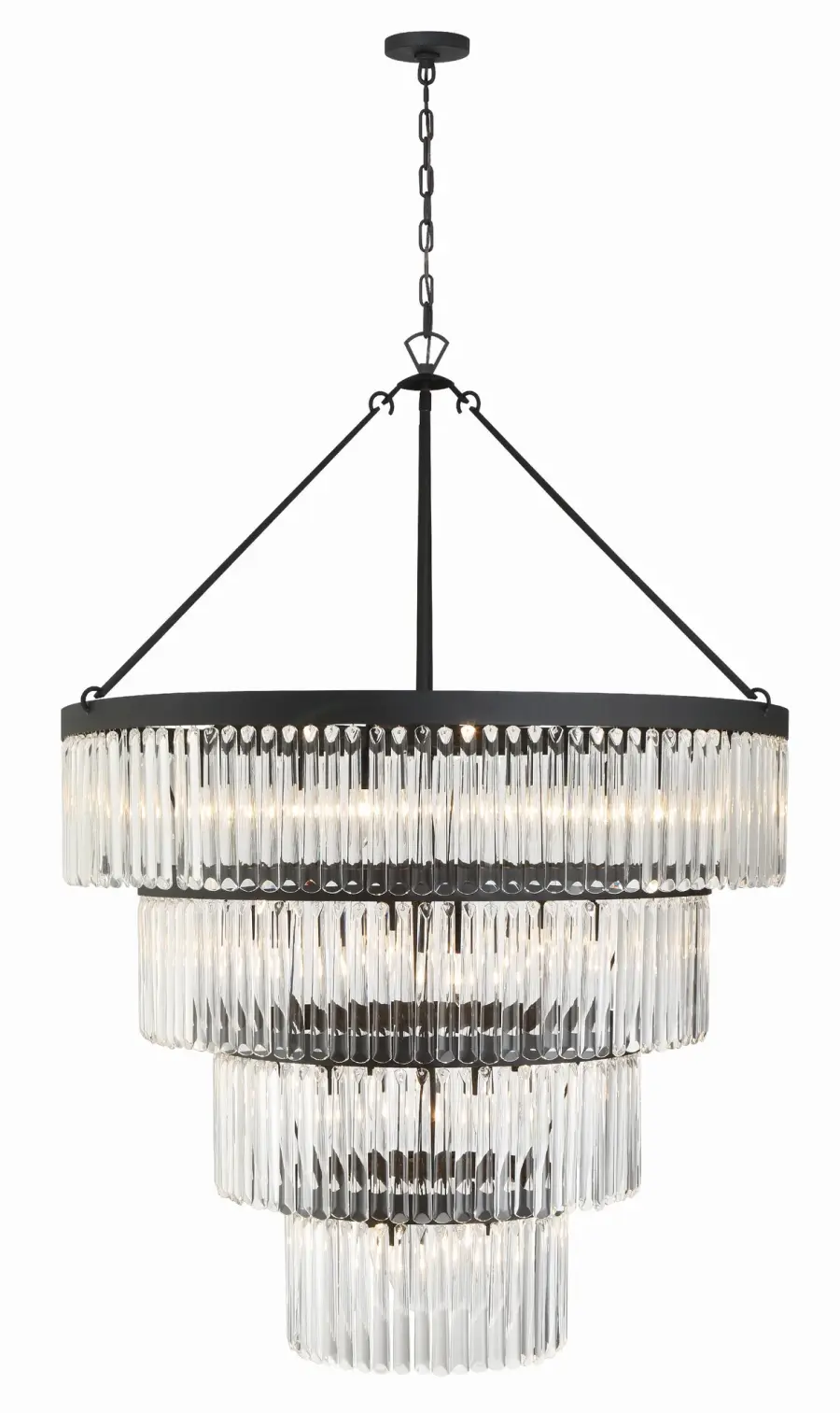 Emory 40" Art Deco Chandelier - Image 10