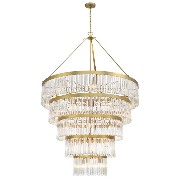 Emory 48" Art Deco Chandelier - Image 1