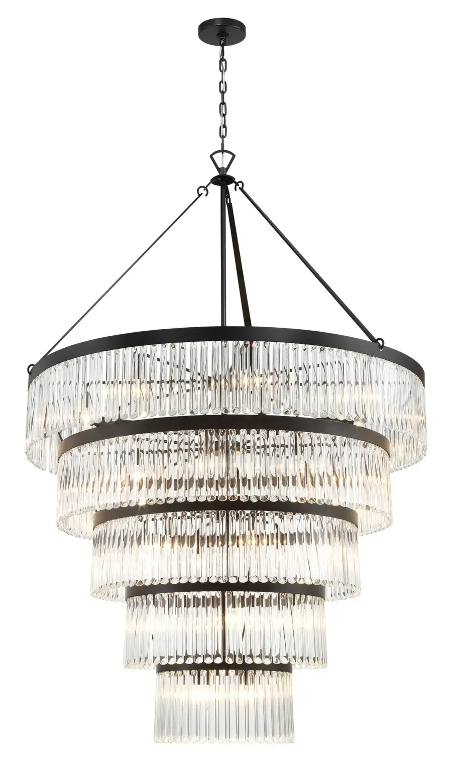 Emory 48" Art Deco Chandelier - Image 10