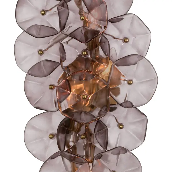 Esme 23" Sconce in Aged Brass with Blue Glass - Image 12