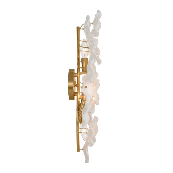 Esme 23" Sconce in Aged Brass with Blue Glass - Image 18
