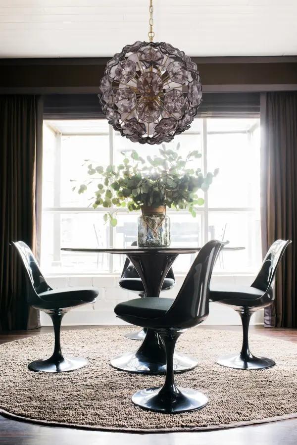 Esme 22.5" Chandelier in Aged Brass with Blue Glass - Image 14