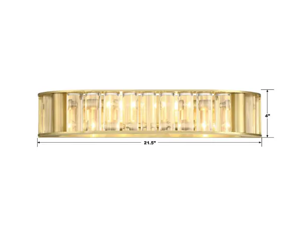 Farris 21.5" Four Light Bathroom Vanity Sconce - Image 5
