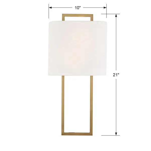 Fremont 10" Wall Sconce in Vibrant Gold - Image 8