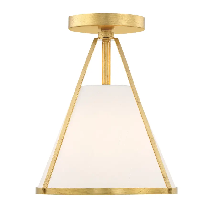 Fulton 9.25" Semi Flush Mount in Black - Image 12