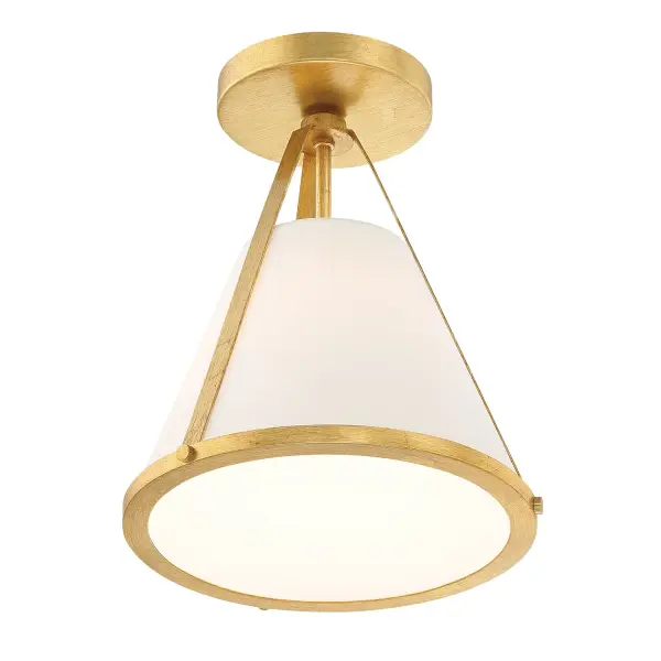 Fulton 9.25" Semi Flush Mount in Black - Image 13