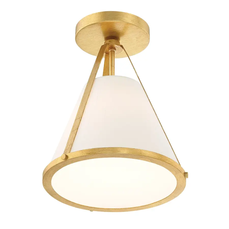 Fulton 9.25" Semi Flush Mount in Black - Image 13