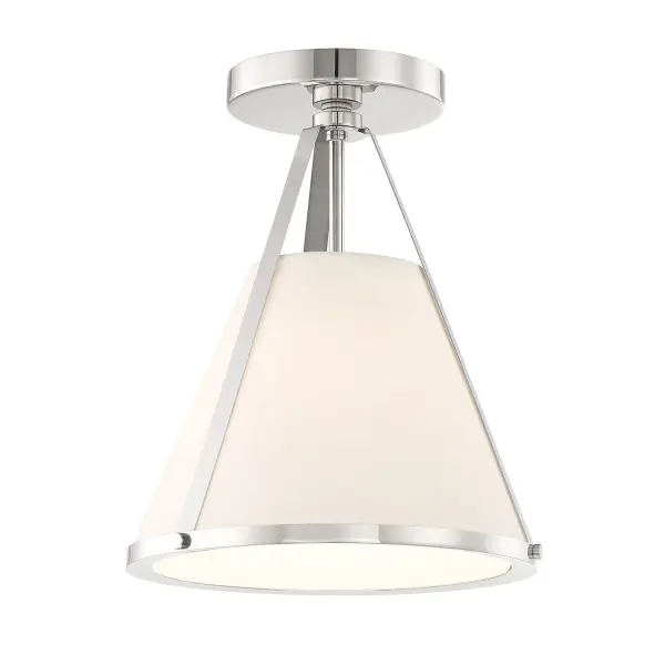 Fulton 9.25" Semi Flush Mount in Black - Image 19
