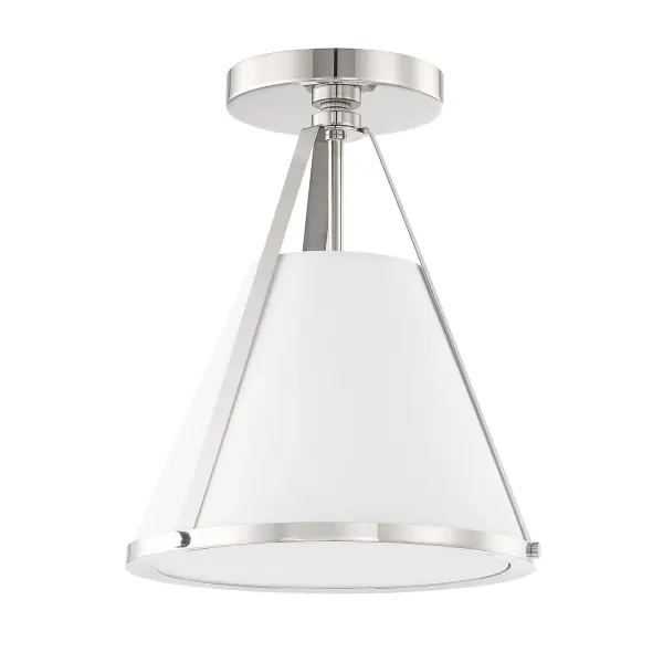 Fulton 9.25" Semi Flush Mount in Black - Image 20