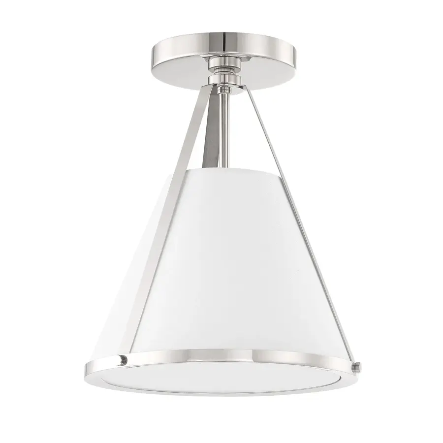Fulton 9.25" Semi Flush Mount in Black - Image 20