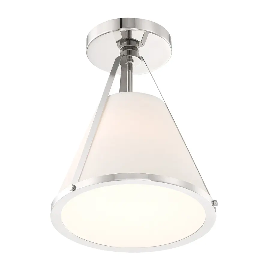 Fulton 9.25" Semi Flush Mount in Black - Image 22