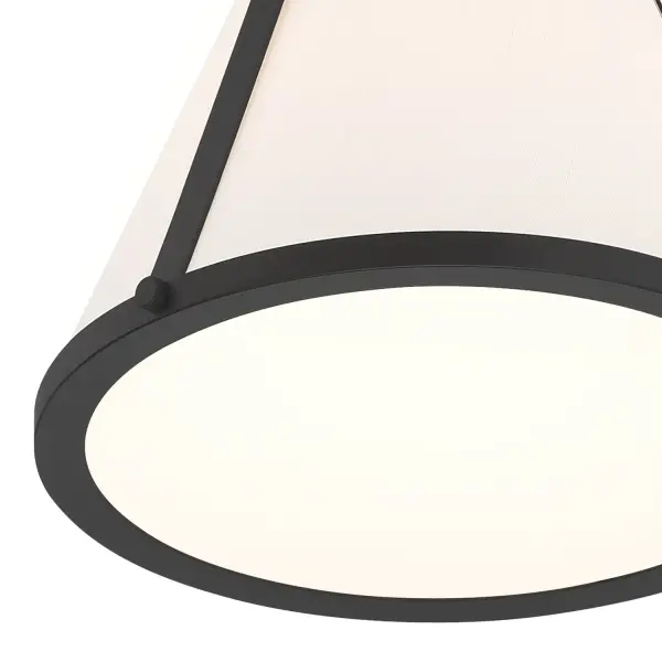 Fulton 9.25" Semi Flush Mount in Black - Image 5