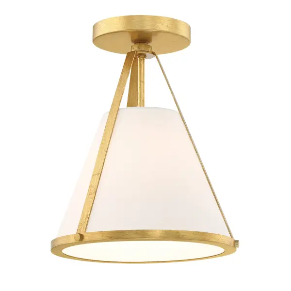 Fulton 9.25" Semi Flush Mount in Black - Image 10