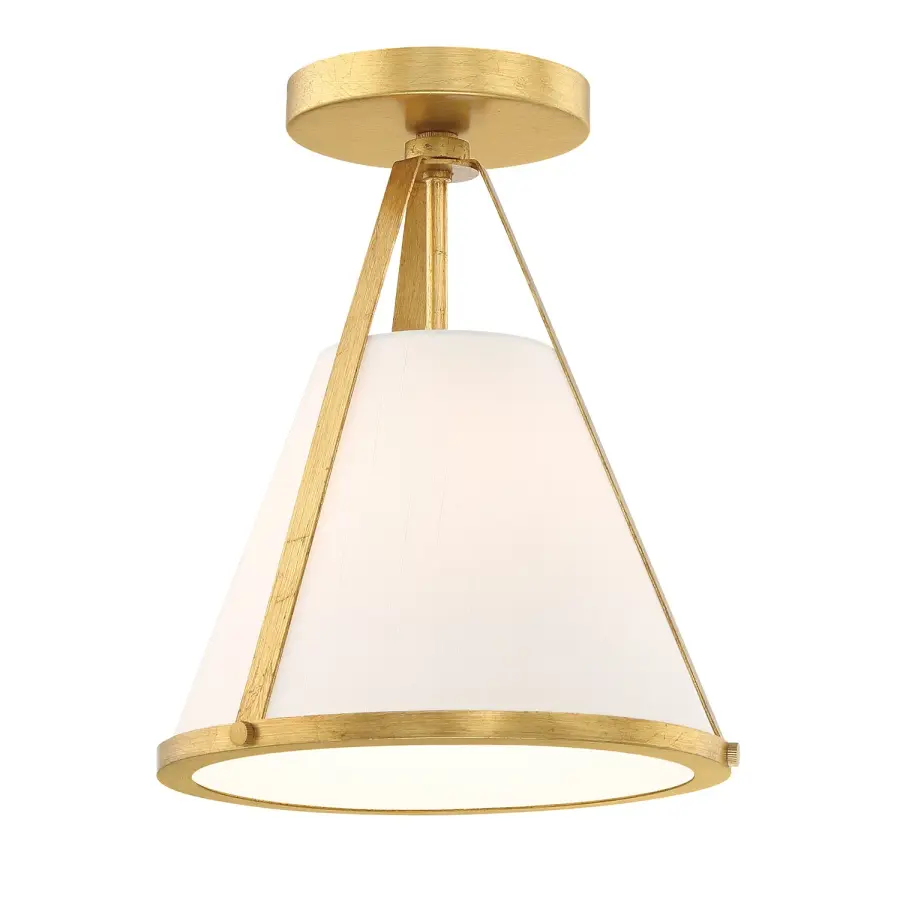 Fulton 9.25" Semi Flush Mount in Black - Image 10