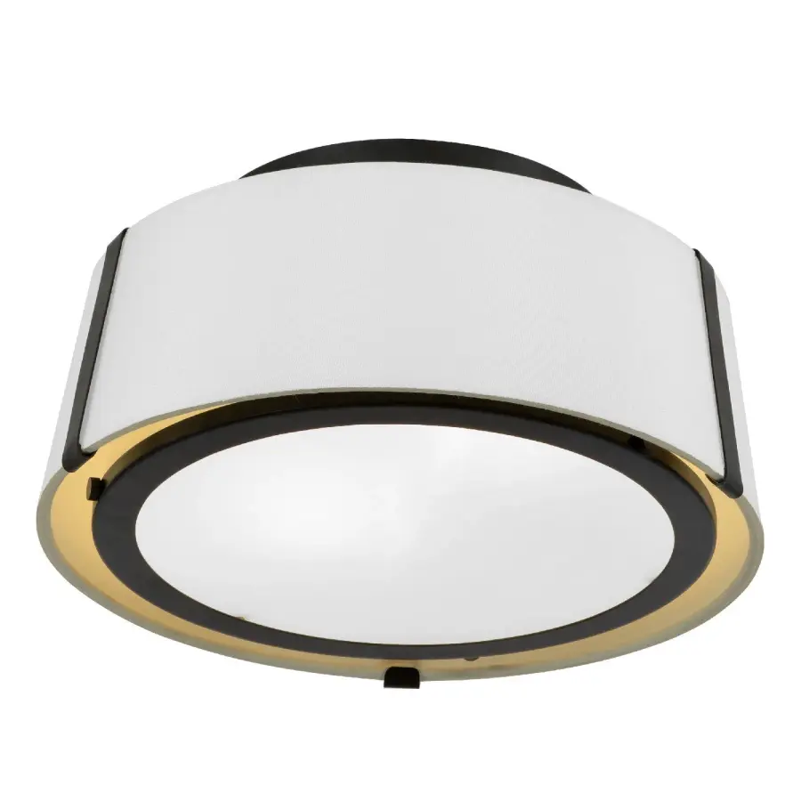 Fulton 12" Semi Flush Mount in Black - Image 2