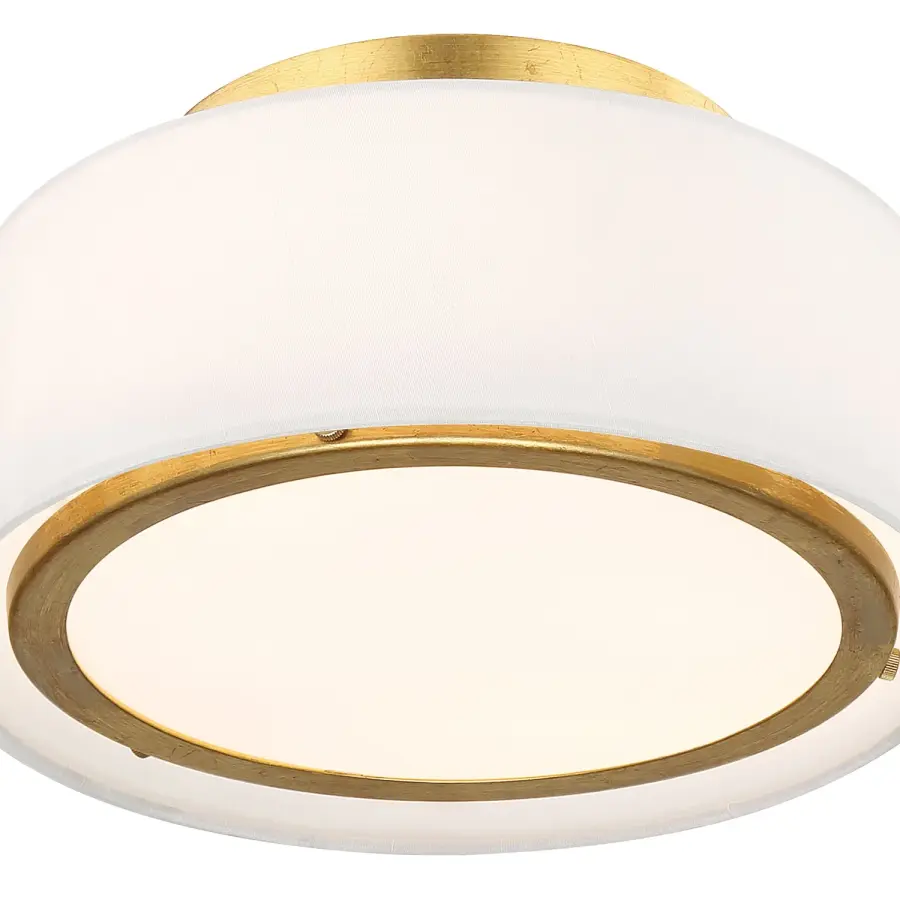 Fulton 12" Semi Flush Mount in Black - Image 11
