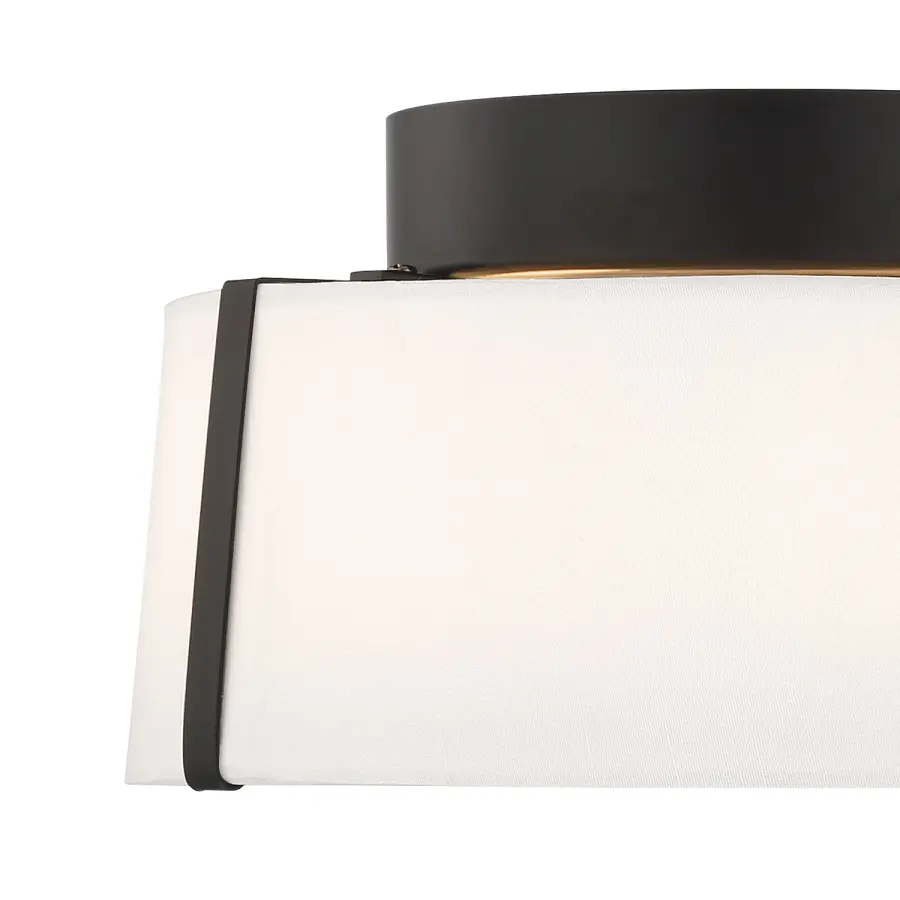 Fulton 12" Semi Flush Mount in Black - Image 4