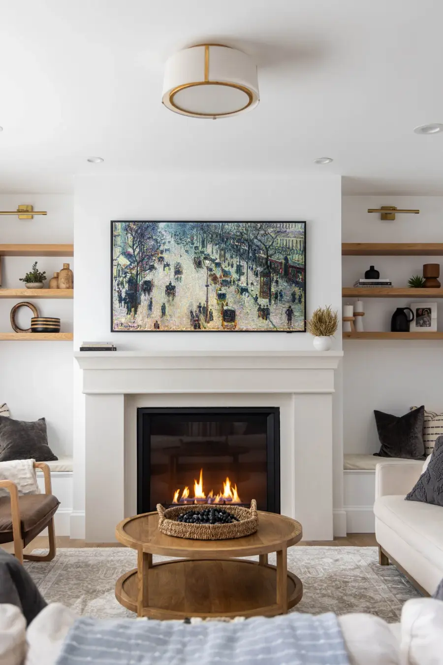 Fulton 18" Semi Flush Mount in Black - Image 14