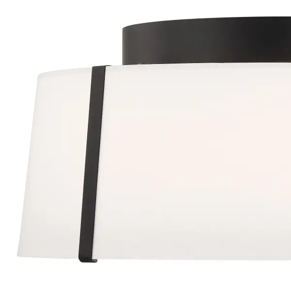 Fulton 18" Semi Flush Mount in Black - Image 3
