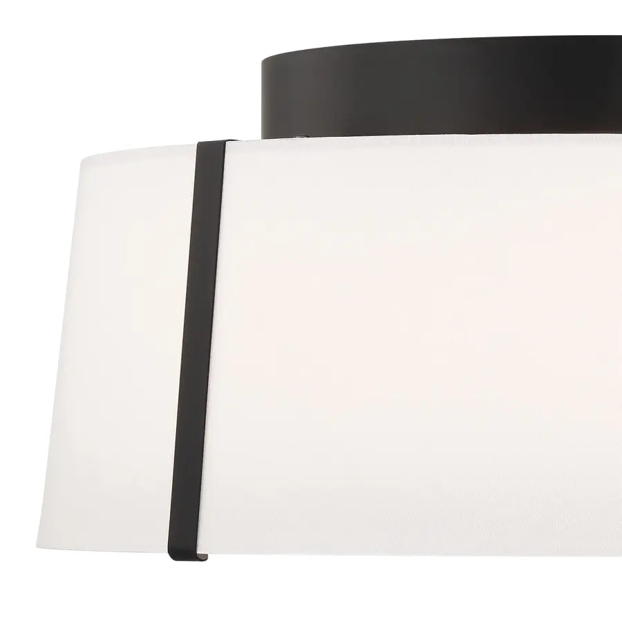 Fulton 18" Semi Flush Mount in Black - Image 3