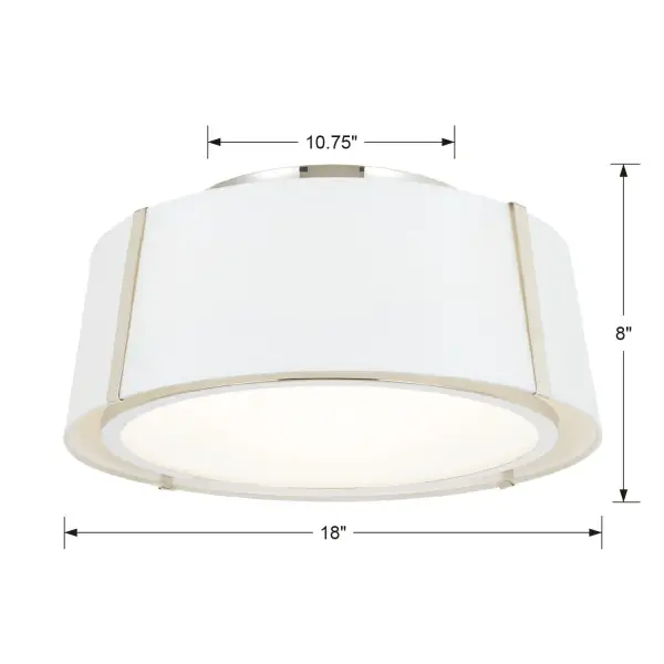 Fulton 18" Semi Flush Mount in Black - Image 27