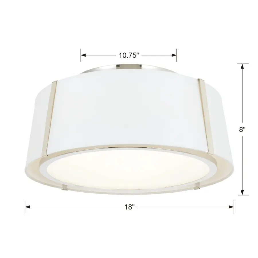 Fulton 18" Semi Flush Mount in Black - Image 27