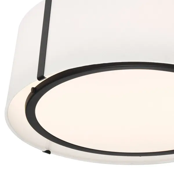 Fulton 18" Semi Flush Mount in Black - Image 4