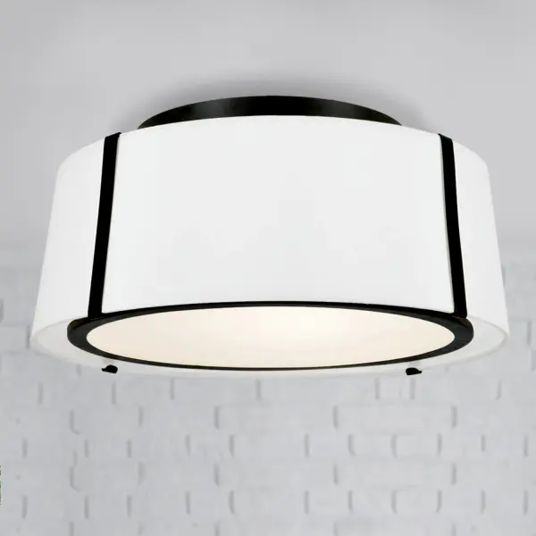 Fulton 18" Semi Flush Mount in Black - Image 5