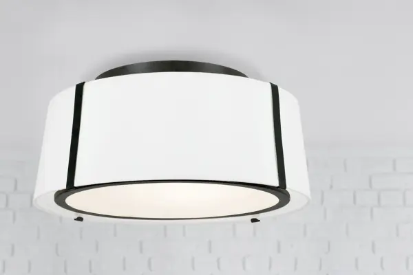 Fulton 18" Semi Flush Mount in Black - Image 6