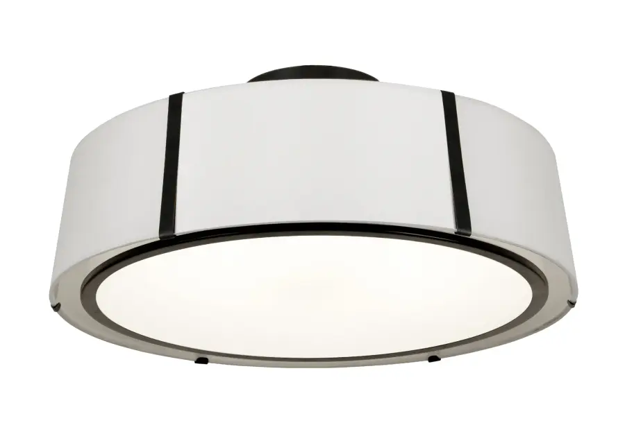 Fulton 24" Semi Flush Mount in Antique Gold - Image 1